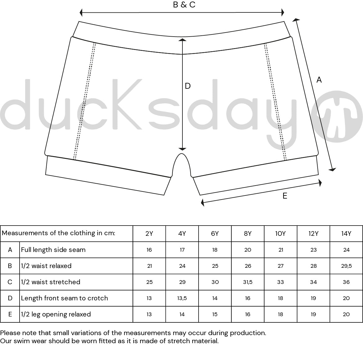 Ducksday Παιδικό Μαγιό Σορτς για Αγόρια - True Blue