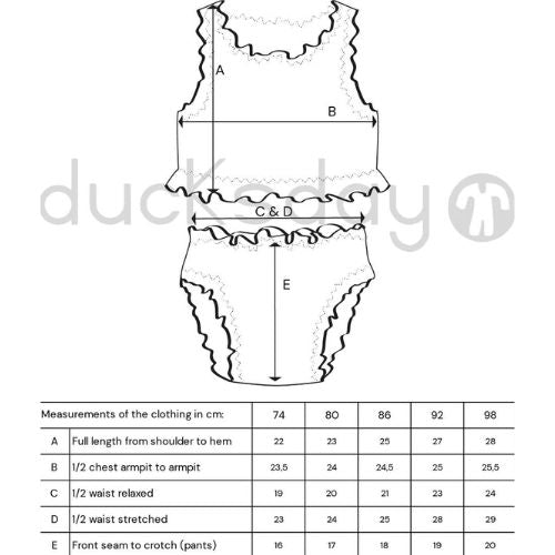 Ducksday Σετ Tankini για Μωρά & Κορίτσια - Toucan