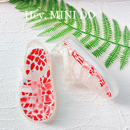 Σανδάλι MINI DD RED  TRANSPARENT