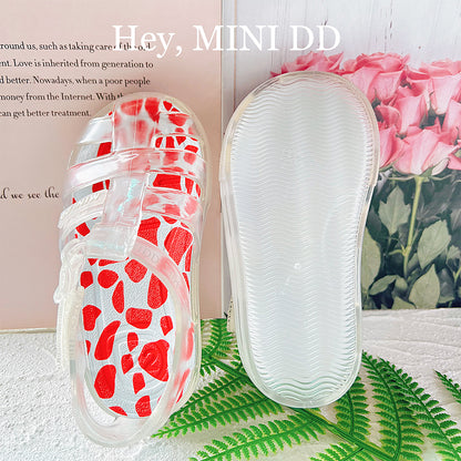 Σανδάλι MINI DD RED  TRANSPARENT
