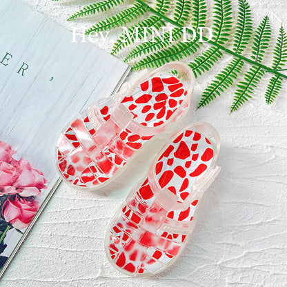 Σανδάλι MINI DD RED  TRANSPARENT