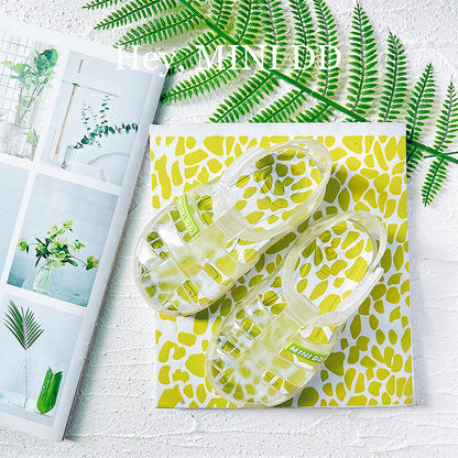 Σανδάλι MINI DD GREEN TRANSPARENT