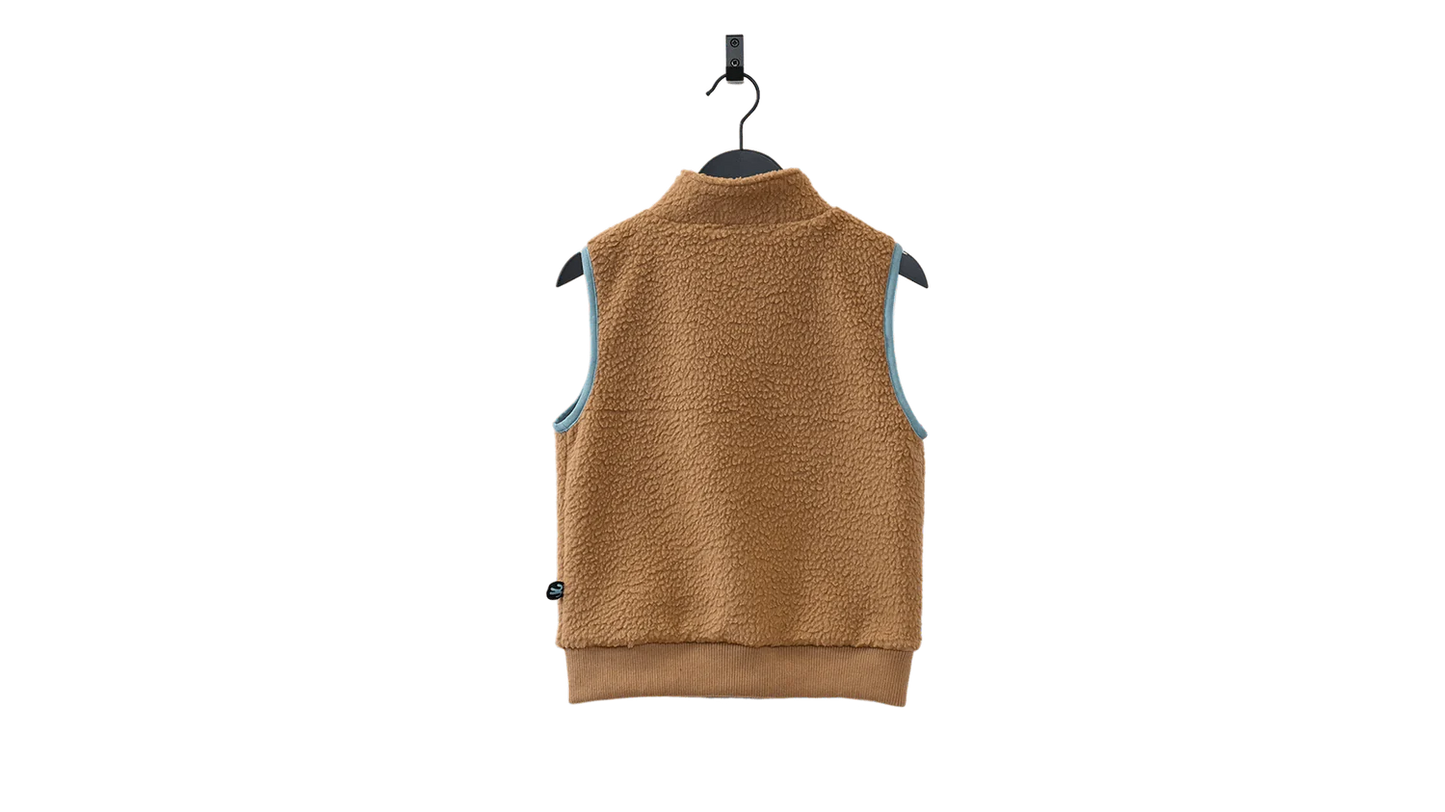 Teddy Kids Fleece Bodywarmer Brown