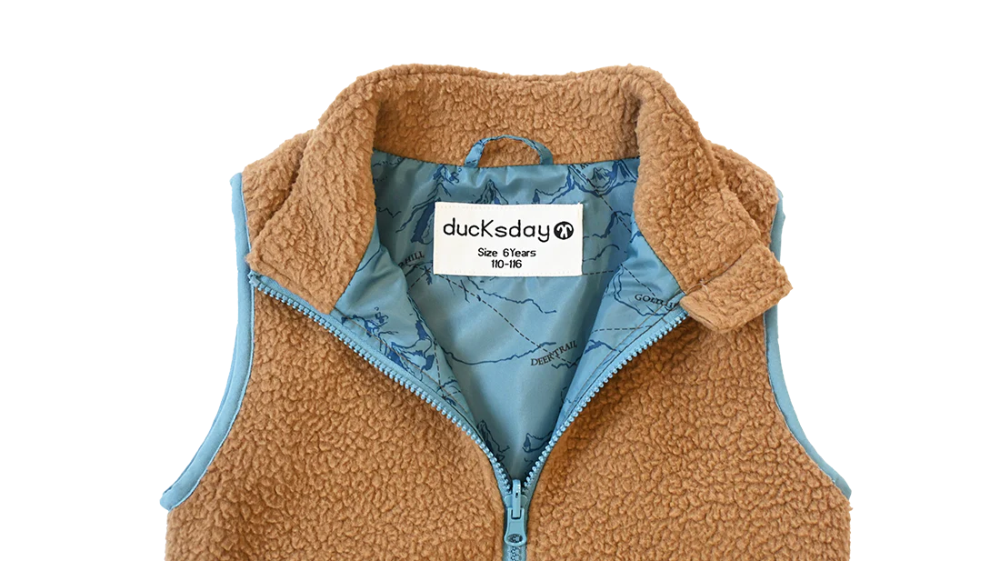 Teddy Kids Fleece Bodywarmer Brown