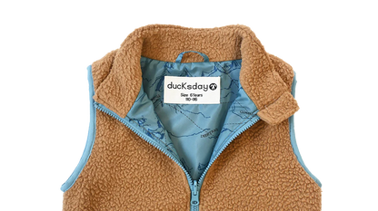 Teddy Kids Fleece Bodywarmer Brown