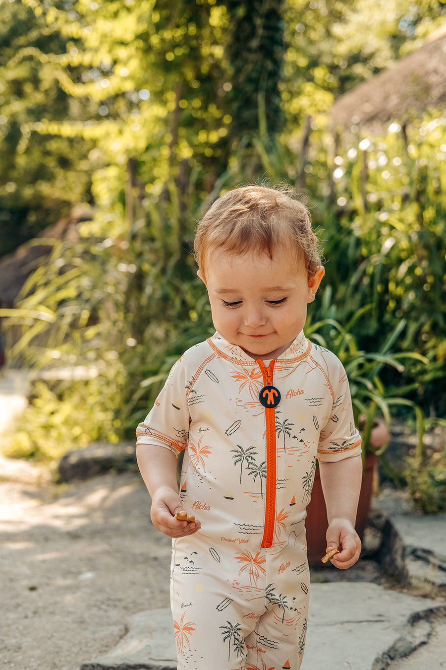 Ducksday Σετ Βρεφικό Ολόσωμο Μαγιό με Καπέλο - Waikiki
