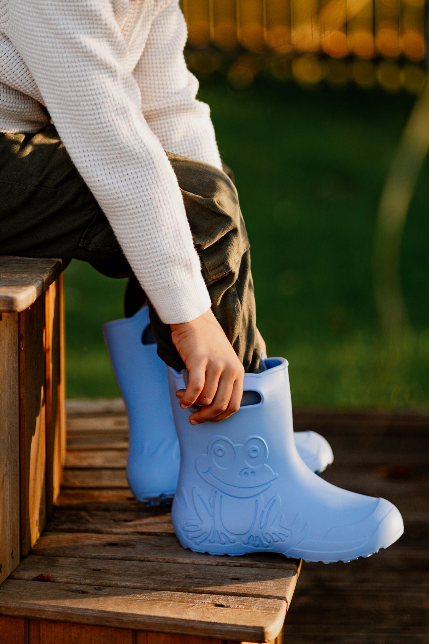 Παιδικές Γαλότσες Frog - Απαλό Μπλέ